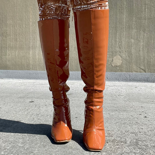 “COGNAC” Patent Boot