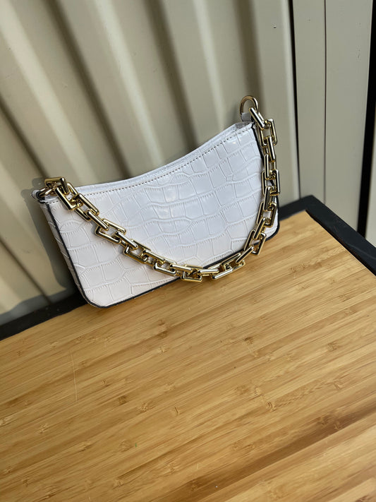 Black/White Chain Purse