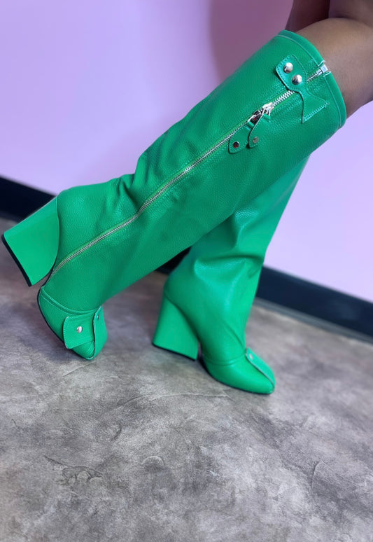 "OLIVIA" Green Boot