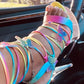 “STARBURST” Platform Heel