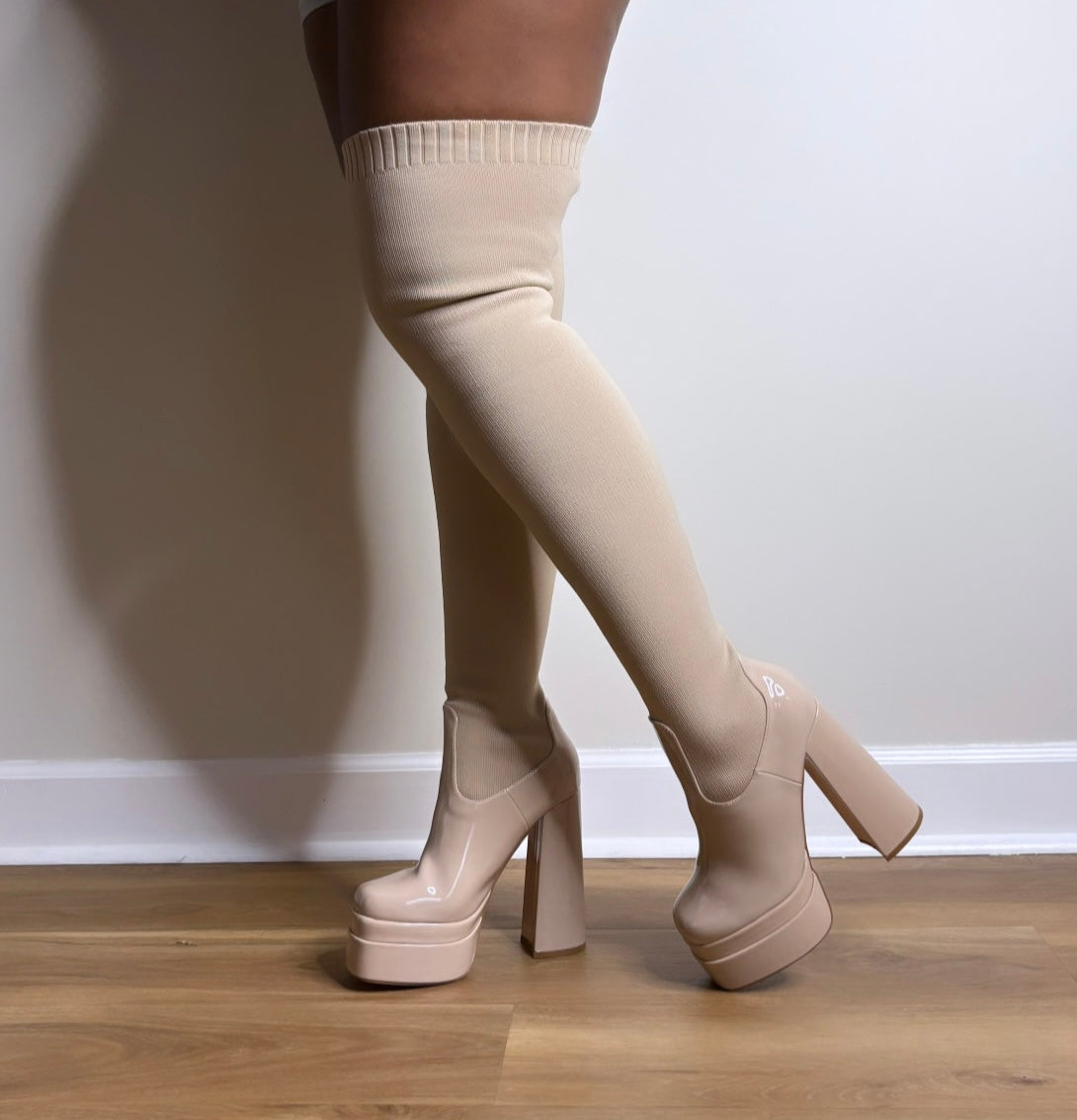 “IVORY” Thigh High Boot