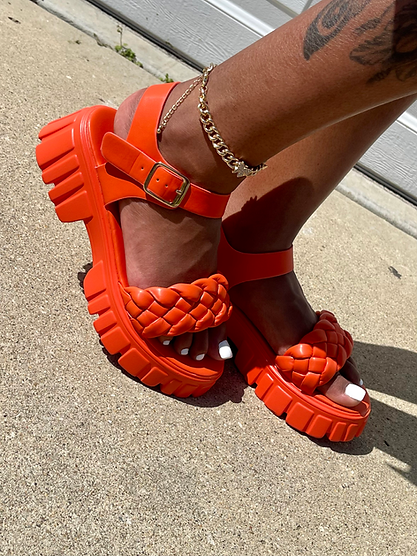 “MELINA” Orange Sandal